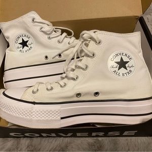 Platform High Top White Converse